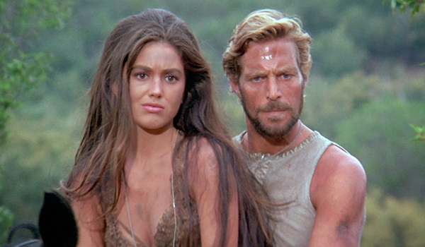 Nova (Linda Harrison) and Brent (James Franciscus)  attempt to learn the fate of Taylor BENEATH THE PLANET OF THE APES.