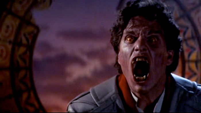 Chris Sarandon as Jerry Dandridge in Tom Holland's clever twist on vampire films, FRIGHT NIGHT