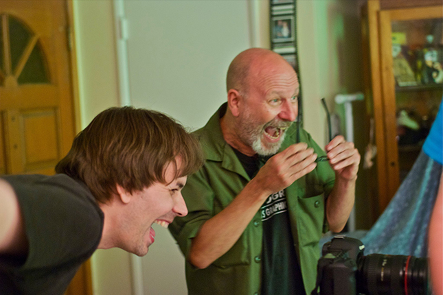 THIS MEANS WAR segement directors Andrew Kasch and John Skipp enjoy their scary work a bit too much