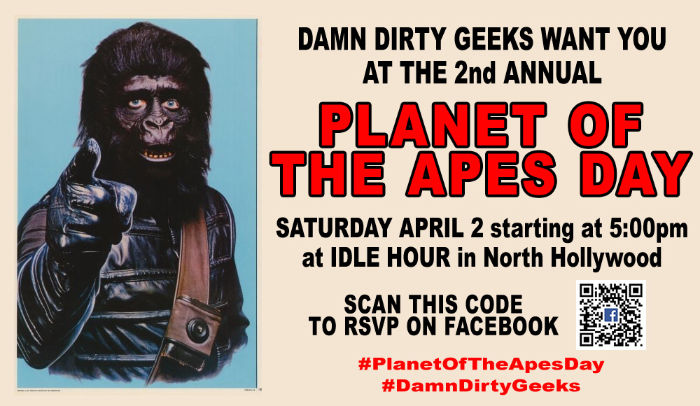 PLANET OF THE APES DAY CELEBRATION APRIL 2, 2016